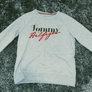 a Tommy Hilfiger sweatshirt